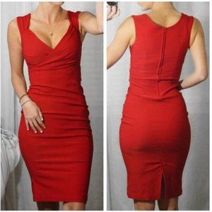 MODCLOTH'S LADY LOVE SONG DRESS RED 1X NWOT